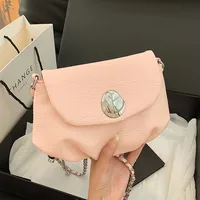 Women's Medium Pu Leather Solid Color Basic Classic Style Sewing Thread Square Flip Cover Crossbody Bag main image 7