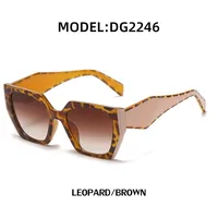 New Fashion Cat Eye Wide Glasses Female Wholesale Uv Protection Sunglasses sku image 5