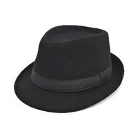 Unisex Retro Solid Color Crimping Fedora Hat main image 4