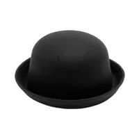 Women's Vintage Style Solid Color Curved Eaves Fedora Hat sku image 1