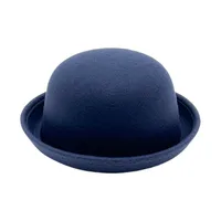 Women's Vintage Style Solid Color Curved Eaves Fedora Hat sku image 2