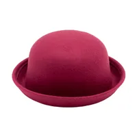 Women's Vintage Style Solid Color Curved Eaves Fedora Hat sku image 16