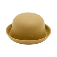 Women's Vintage Style Solid Color Curved Eaves Fedora Hat sku image 7
