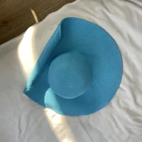 Women's Elegant Simple Style Solid Color Crimping Straw Hat sku image 11