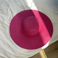 Women's Elegant Simple Style Solid Color Crimping Straw Hat sku image 6