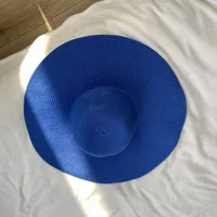 Women's Elegant Simple Style Solid Color Crimping Straw Hat sku image 12