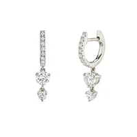 1 Pair Modern Style Classic Style Geometric Plating Copper Zircon Drop Earrings Ear Studs sku image 4