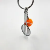 Simple Style Sports Tennis Racket Zinc Alloy Unisex Bag Pendant Keychain main image 3