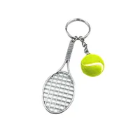 Simple Style Sports Tennis Racket Zinc Alloy Unisex Bag Pendant Keychain main image 4