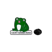 Cartoon Style Cute Animal Cartoon Frog Alloy Stamping Stoving Varnish Plating Unisex Cartoon Pinback Badge Brooches Collar Pin sku image 19