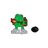 Cartoon Style Cute Animal Cartoon Frog Alloy Stamping Stoving Varnish Plating Unisex Cartoon Pinback Badge Brooches Collar Pin sku image 17