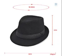 Unisex Retro Solid Color Crimping Fedora Hat main image 5