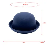 Women's Vintage Style Solid Color Curved Eaves Fedora Hat main image 4