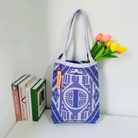 Women's Large Polyester Geometric Letter Streetwear Square Open Handbag sku image 3