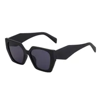 New Fashion Cat Eye Wide Glasses Female Wholesale Uv Protection Sunglasses sku image 6