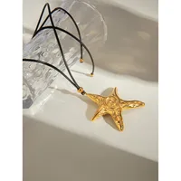 Wholesale Jewelry Vacation Beach Starfish 304 Stainless Steel Pendant Necklace main image 3
