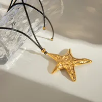 Wholesale Jewelry Vacation Beach Starfish 304 Stainless Steel Pendant Necklace main image 1