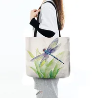 Women's Medium Polyester Bird Basic Square Open Shopping Bags main image 2