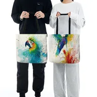 Women's Medium Polyester Bird Basic Square Open Shopping Bags main image 3