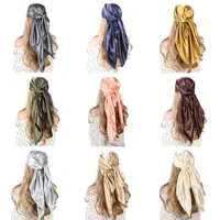 Women's Simple Style Solid Color Satin Silk Kerchief main image 1