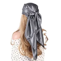 Women's Simple Style Solid Color Satin Silk Kerchief main image 3