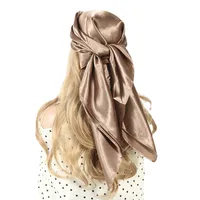 Women's Simple Style Solid Color Satin Silk Kerchief main image 5