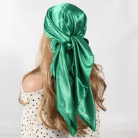 Women's Simple Style Solid Color Satin Silk Kerchief sku image 8