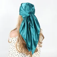 Women's Simple Style Solid Color Satin Silk Kerchief sku image 23