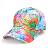 Women's Simple Style Classic Style Color Block Printing Curved Eaves Baseball Cap sku image 1