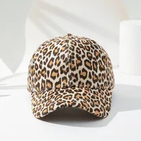 Unisex Retro Classic Style Leopard Wide Eaves Curved Eaves Baseball Cap main image 1