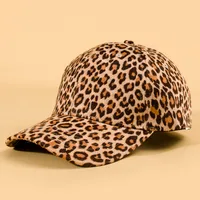Unisex Retro Classic Style Leopard Wide Eaves Curved Eaves Baseball Cap sku image 2