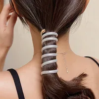 Women's Basic Sweet Heart Shape Resin Hair Tie main image 5