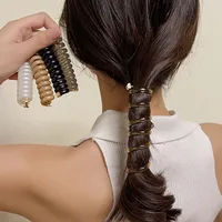 Women's Basic Sweet Heart Shape Resin Hair Tie main image 1