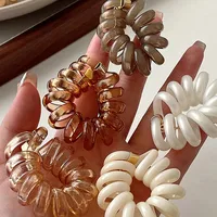 Women's Basic Sweet Heart Shape Resin Hair Tie main image 4