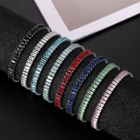 Wholesale Jewelry Elegant Shiny Geometric Copper Bracelets Tennis Chain main image 1