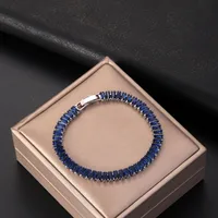 Wholesale Jewelry Elegant Shiny Geometric Copper Bracelets Tennis Chain sku image 2