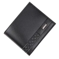 Men's Solid Color PVC Open Small Wallets main image 4