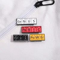 Preppy Style Letter Alloy Stoving Varnish Unisex Brooches main image 4