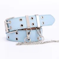 Korean Simple New Punk Style Double Exhaust Eye Belt  Jeans Fashion Chain Belt Nihaowholesale Wholesale sku image 12