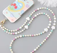 Classic Style Korean Style Pentagram Heart Shape Beaded Beaded Bag Pendant Mobile Phone Chain sku image 1