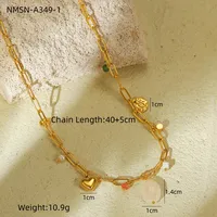 Classic Style Heart Shape 304 Stainless Steel Women's Pendant Necklace sku image 16