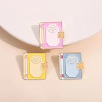 Cartoon Style Cute Cowboy Style Book Letter Alloy Stamping Stoving Varnish Plating Women's Brooches main image 7