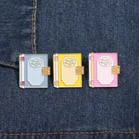 Cartoon Style Cute Cowboy Style Book Letter Alloy Stamping Stoving Varnish Plating Women's Brooches main image 4