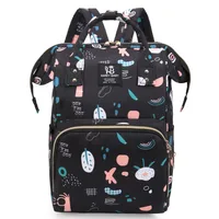 Mummy Bag  New Stylish And Lightweight Multifunctional Baby Bag Backpack Large Capacity Breastmilk Storage Mummy Backpack sku image 10