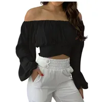 Women's Long Sleeve Blouses Casual Solid Color main image 3