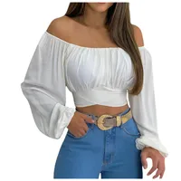 Women's Long Sleeve Blouses Casual Solid Color main image 4