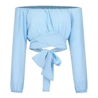 Women's Long Sleeve Blouses Casual Solid Color main image 5