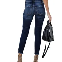 Women's Daily Street Casual Solid Color Full Length Jeans main image 2