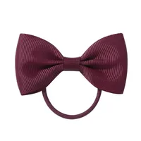 European And American Hair Accessories Children's Solid Color Bow Cute Hair Tie sku image 25