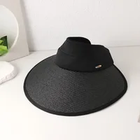 Women's Casual Simple Style Color Block Big Eaves Sun Hat sku image 1